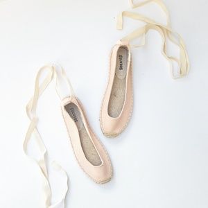 SALE Soludos | Pink Ballet Tie Up Flat